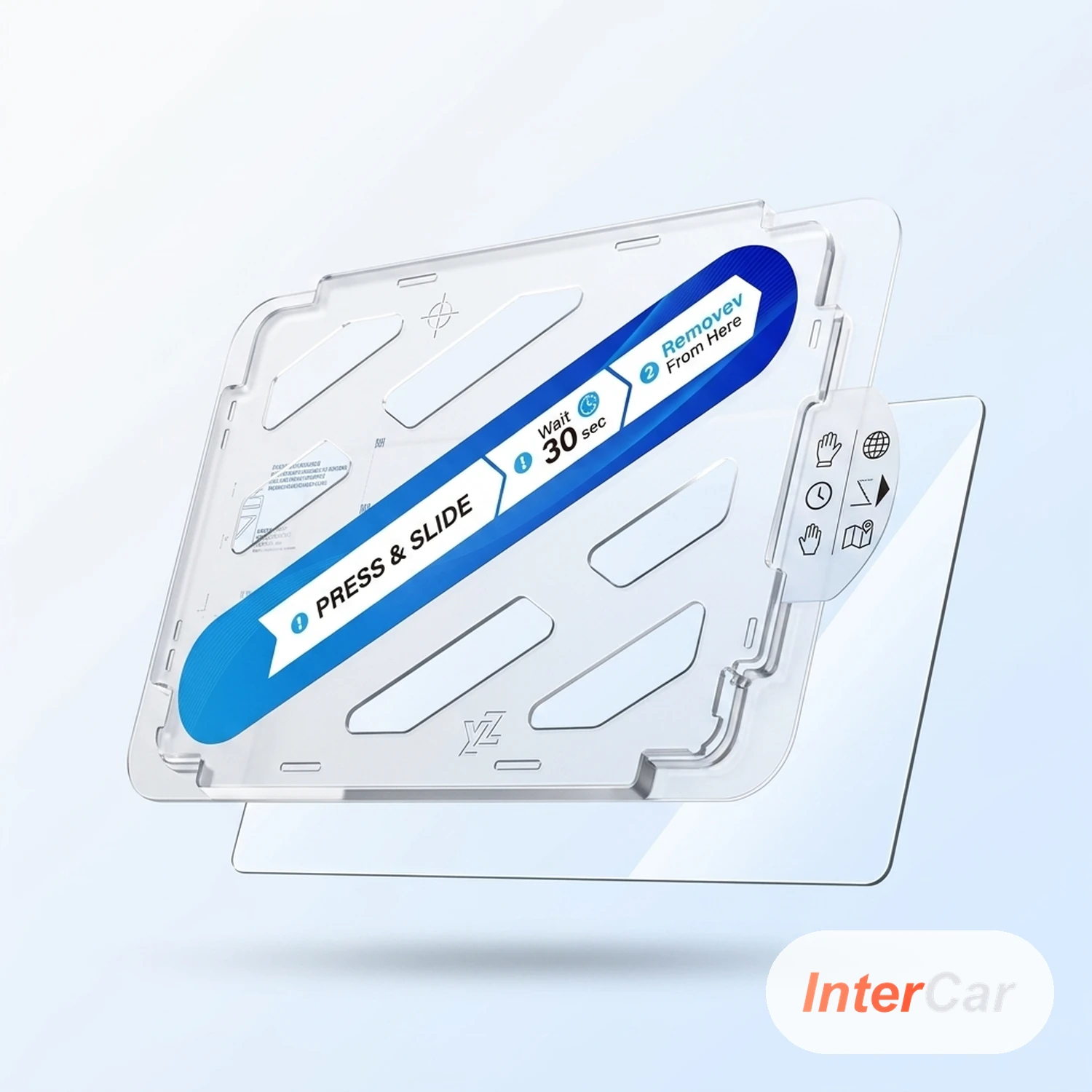 Protection Écran Tactile VE InterCar — Verre Trempé Anti-Reflet Tesla Model 3/Y, Anti-Traces 9H