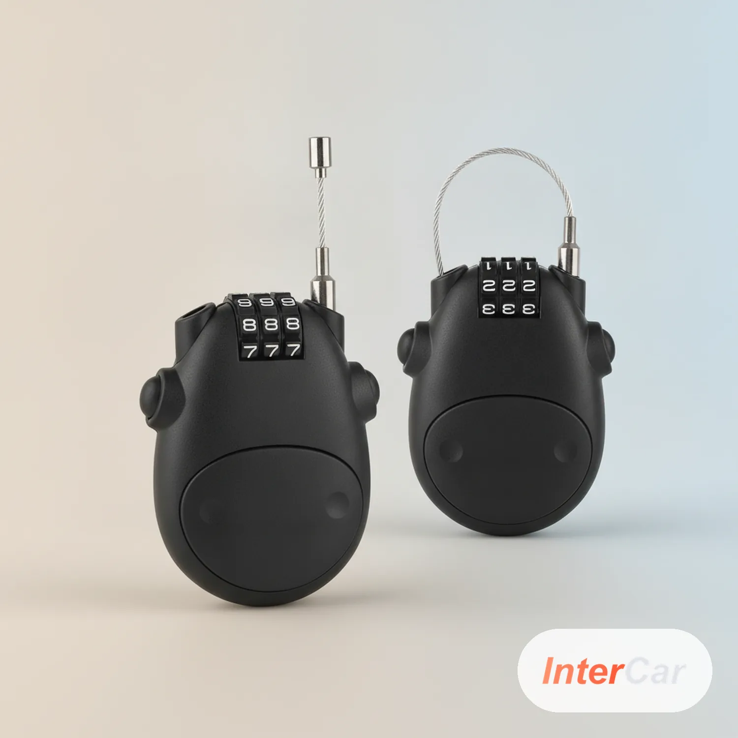 Molettes de la combinaison à 3 chiffres de l'antivol câble InterCar
