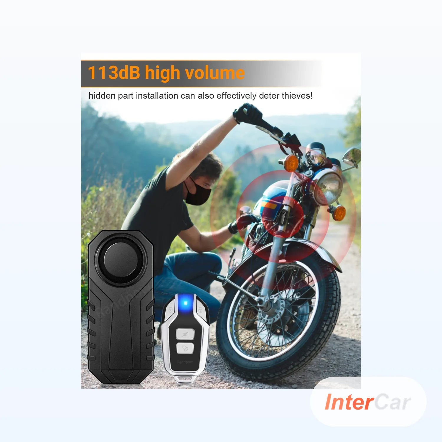 Alarme vibration et sa télécommande sans fil