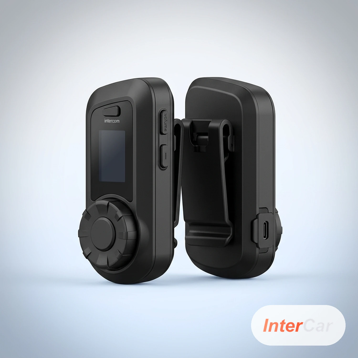 Intercom Moto Bluetooth InterCar — Pack Duo Mesh, Portée 1000 m, Étanche, Musique & GPS au Casque