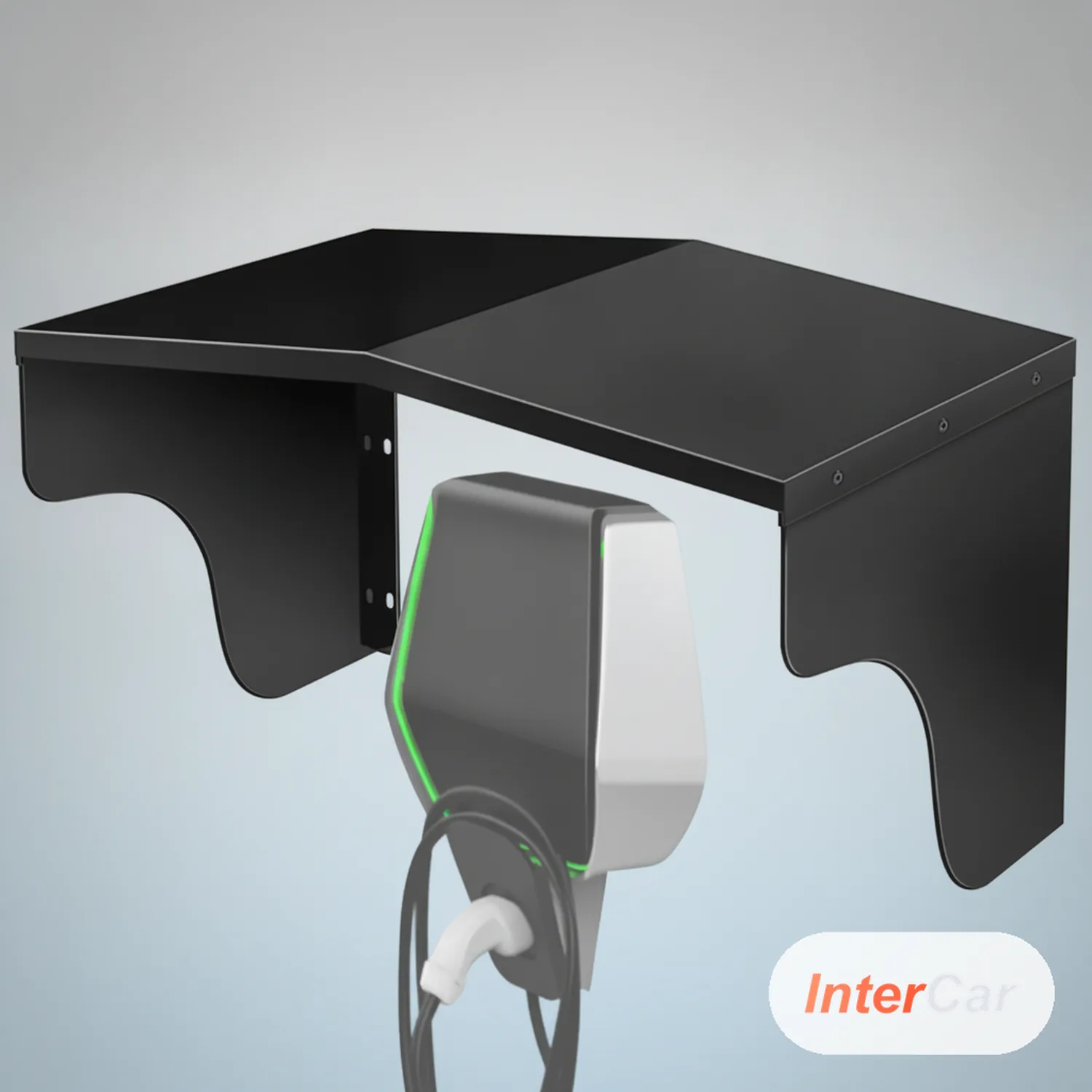 Auvent aluminium pour wallbox InterCar — vue 3