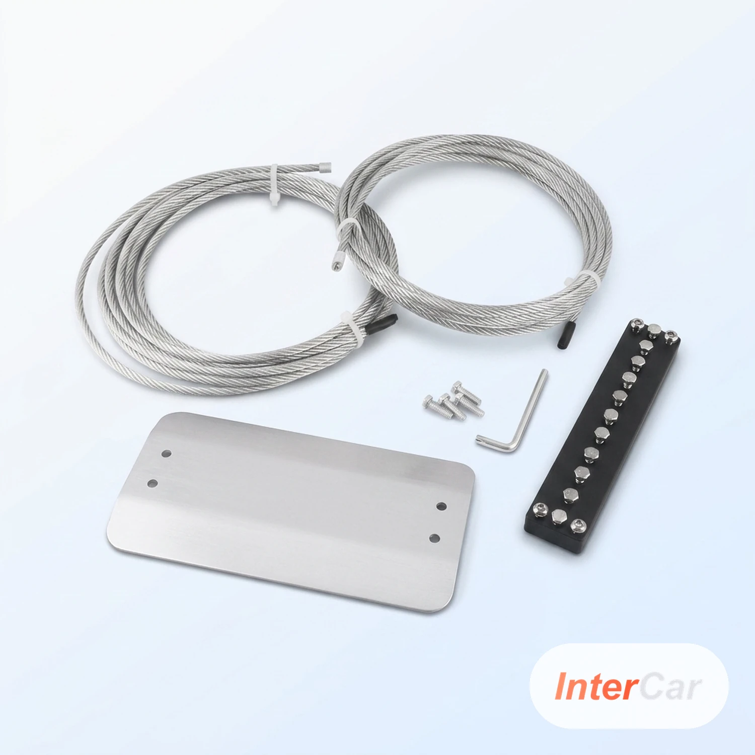 Antivol Plaque Catalyseur InterCar — Kit Protection Anti-Vol Pot Catalytique, Câble Acier, Universel