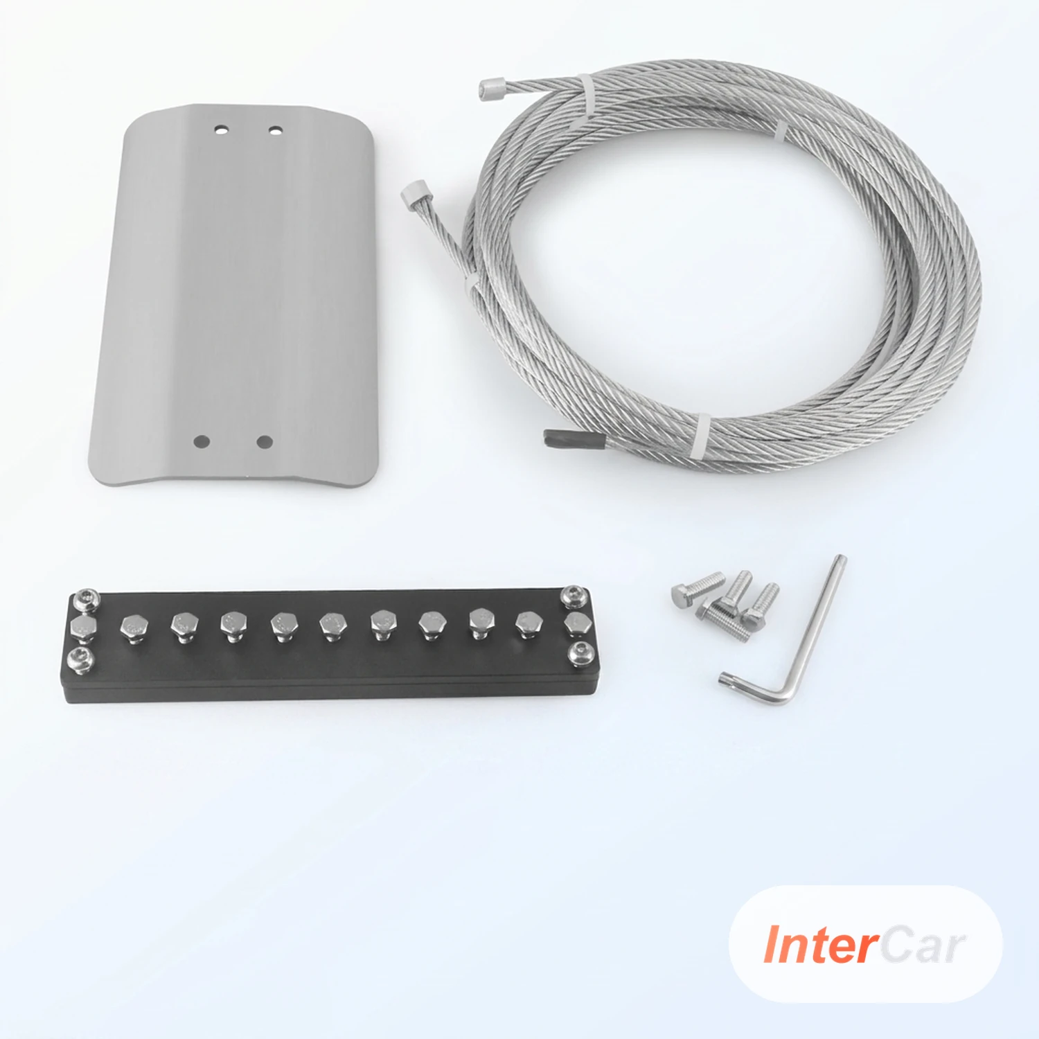 Antivol Plaque Catalyseur InterCar — Kit Protection Anti-Vol Pot Catalytique, Câble Acier, Universel