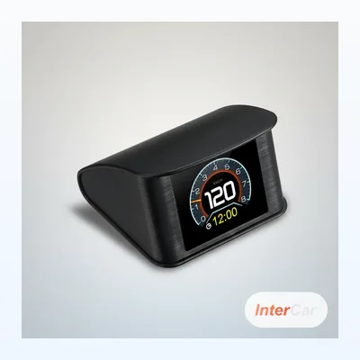 Afficheur Tête Haute Voiture OBD2 InterCar — HUD P10 Pro Vitesse, Alerte Survitesse Multilangue