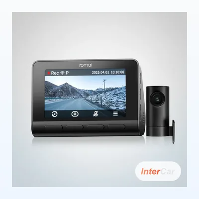 InterCar GuardCam 4K Pro - Caméra 4K 4G avec ADAS & commande vocale