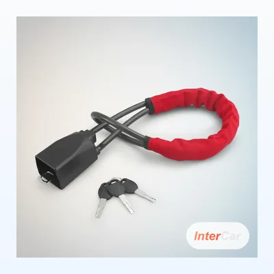 Antivol bloque-volant universel avec corde acier - Dispositif de protection mécanique pour voiture, camion, SUV, van