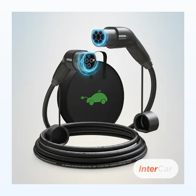 KHONS Câble de recharge EV Type 2 vers Type 2 - 22kW 32A 5m câble TPU EVSE