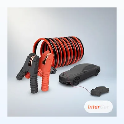 Câbles de démarrage de batterie de voiture avec pinces crocodiles - pour voitures, SUV et démarrage d'urgence