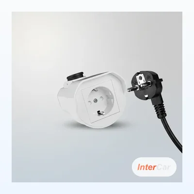 Adaptateur V2L Type 2 vers Schuko 230V InterCar — Compatible BYD, Renault 5, MG, Kia, Hyundai