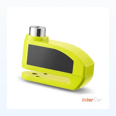 Bloque-Disque Moto à Alarme InterCar — 110 dB Anti-Vol Scooter, Rappel Câble, Goujon 10 mm