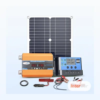 Kit Panneau Solaire Souple Camping-Car InterCar — 200W Monocristallin + Régulateur MPPT, Autonomie Vanlife