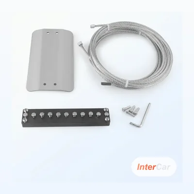 Antivol Plaque Catalyseur InterCar — Kit Protection Anti-Vol Pot Catalytique, Câble Acier, Universel